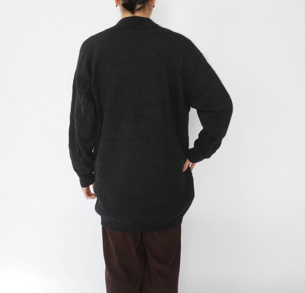 90s EURO Mohair Long Cardigan