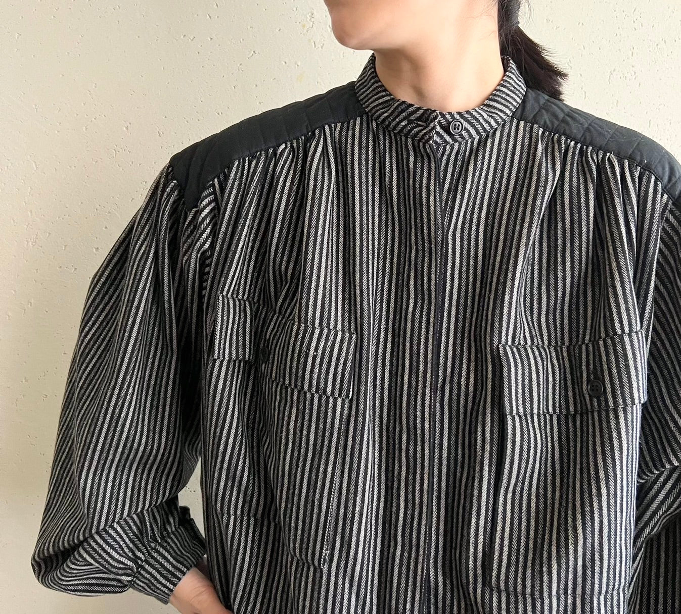 90s Striped Blouse Made in Italy