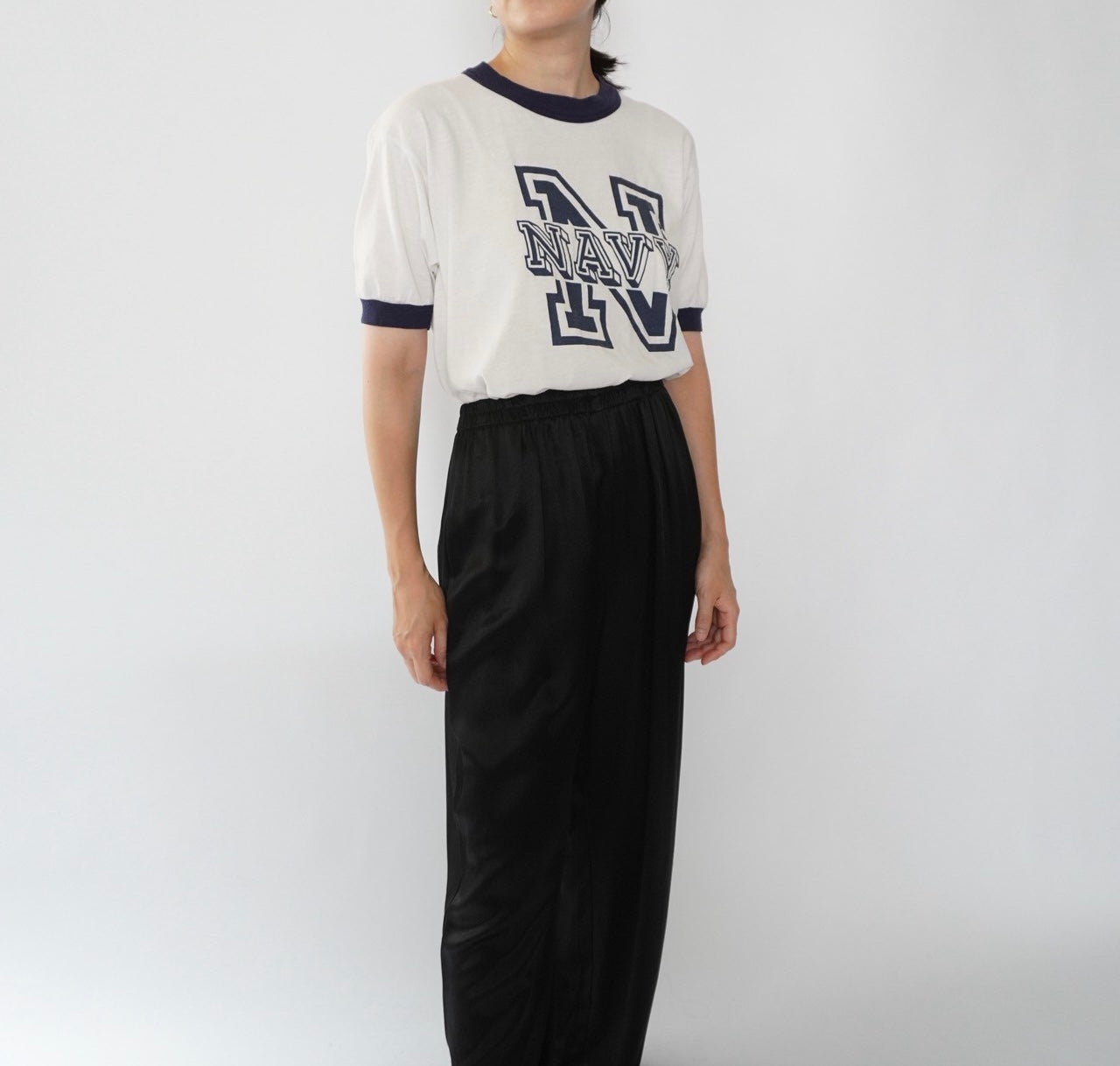 90s Printed Ringer T-shirt Made in USA