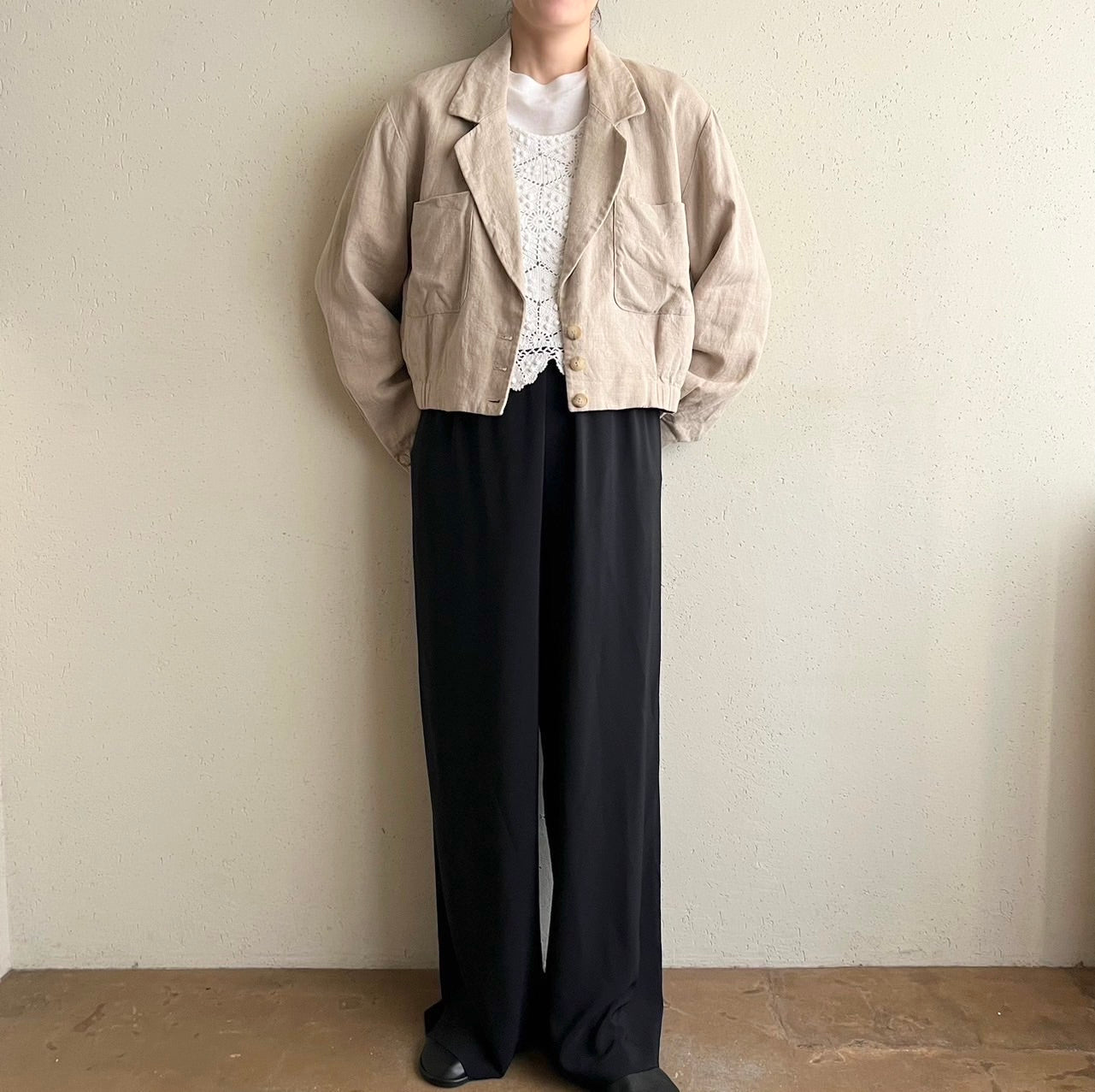90s "DANABUCHMAN" Linen Jacket