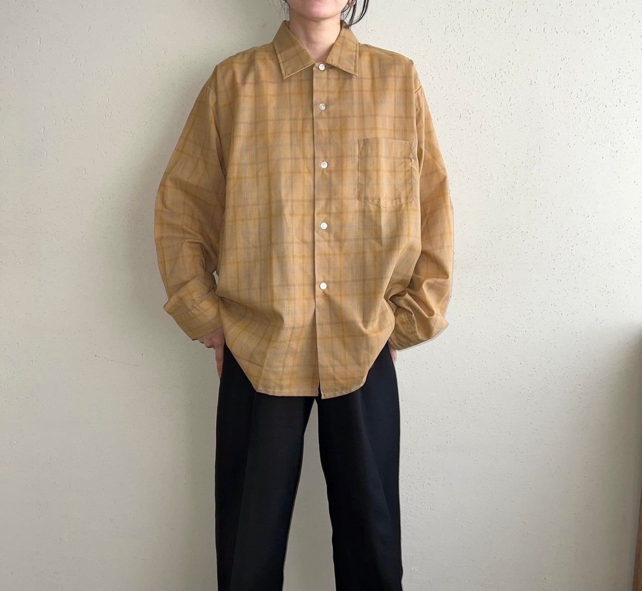 60s"B.V.D." Plaid Shirt