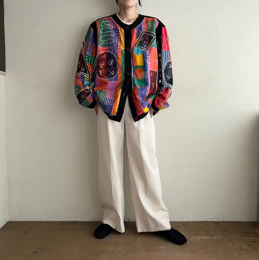 80s Cotton Design Jacket Made in USA