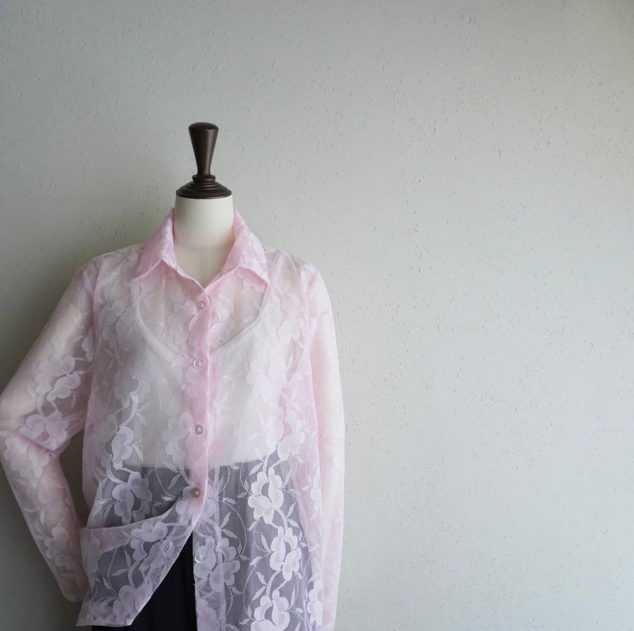 90s Sheer Design Shirt Made in USA