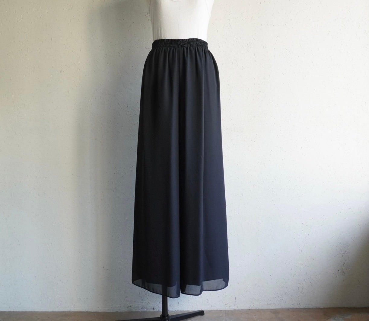 90s Black Wide Pants Made in USA