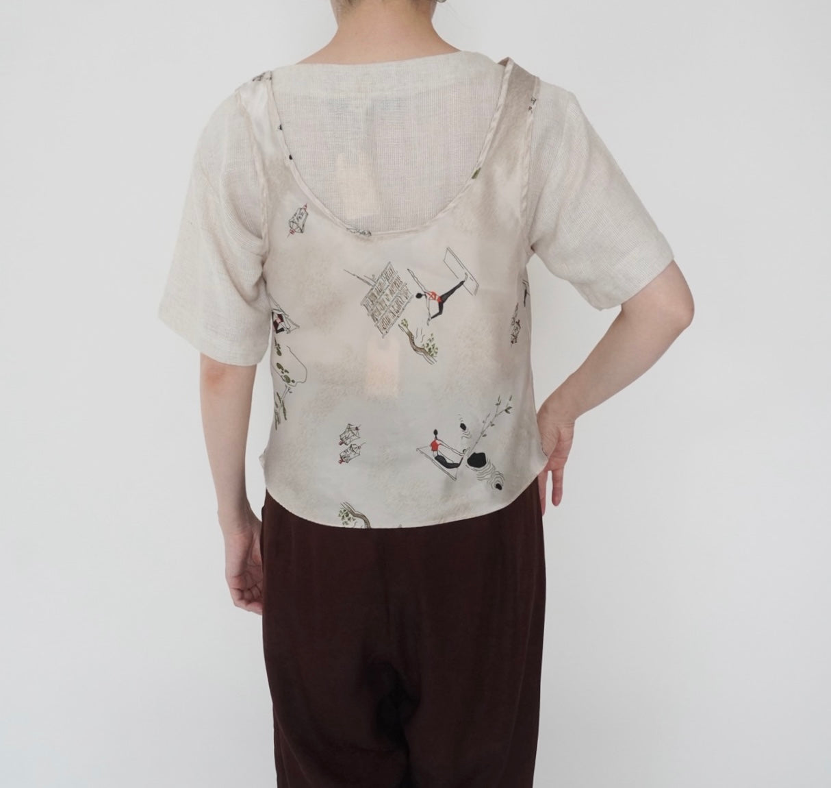 80s Printed Camisole Top