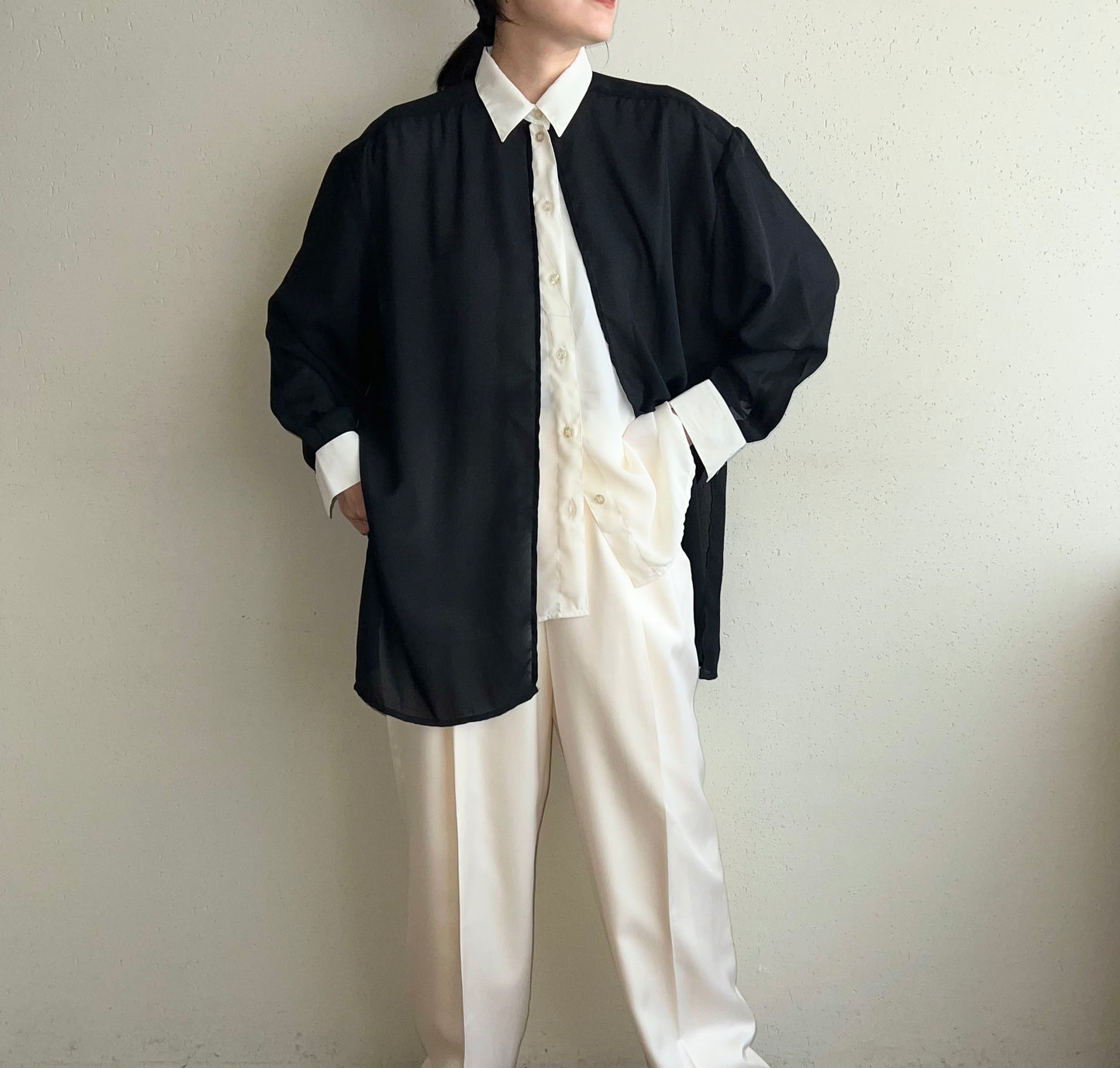 90s Black x White Shirt