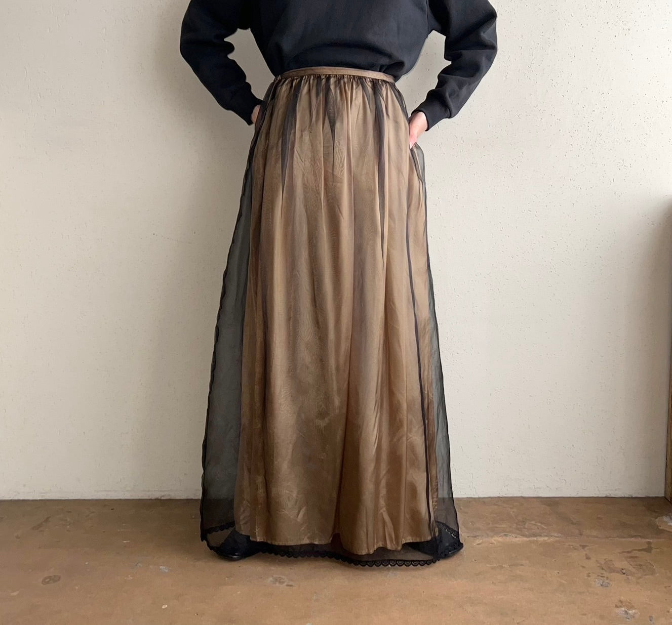 90s Sheer Skirt Made in USA