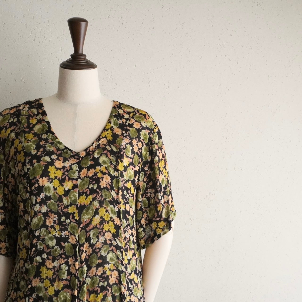 90s Printed Rayon Dress