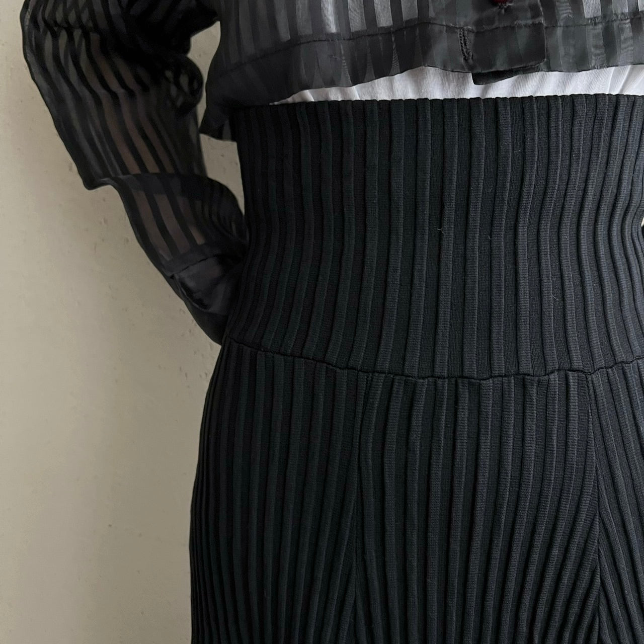 70s80s Ribbed Skirt