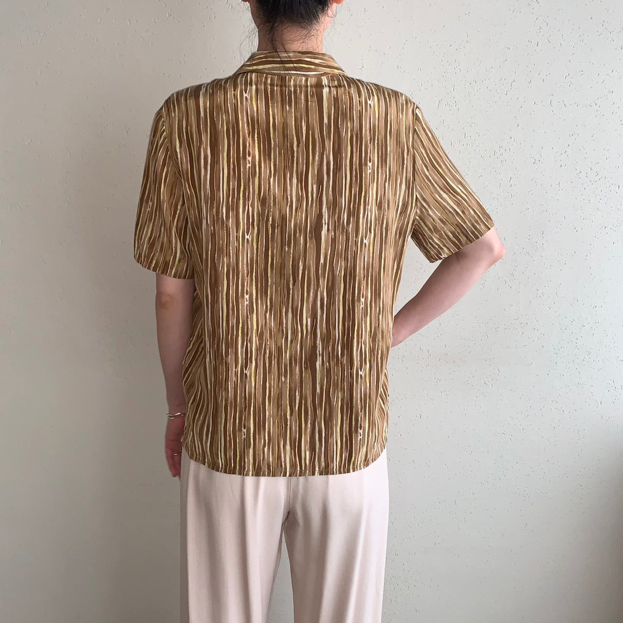 90s Printed Silk Shirt
