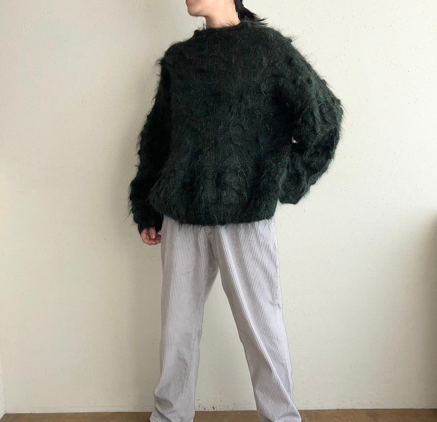 80s Design Green Knit