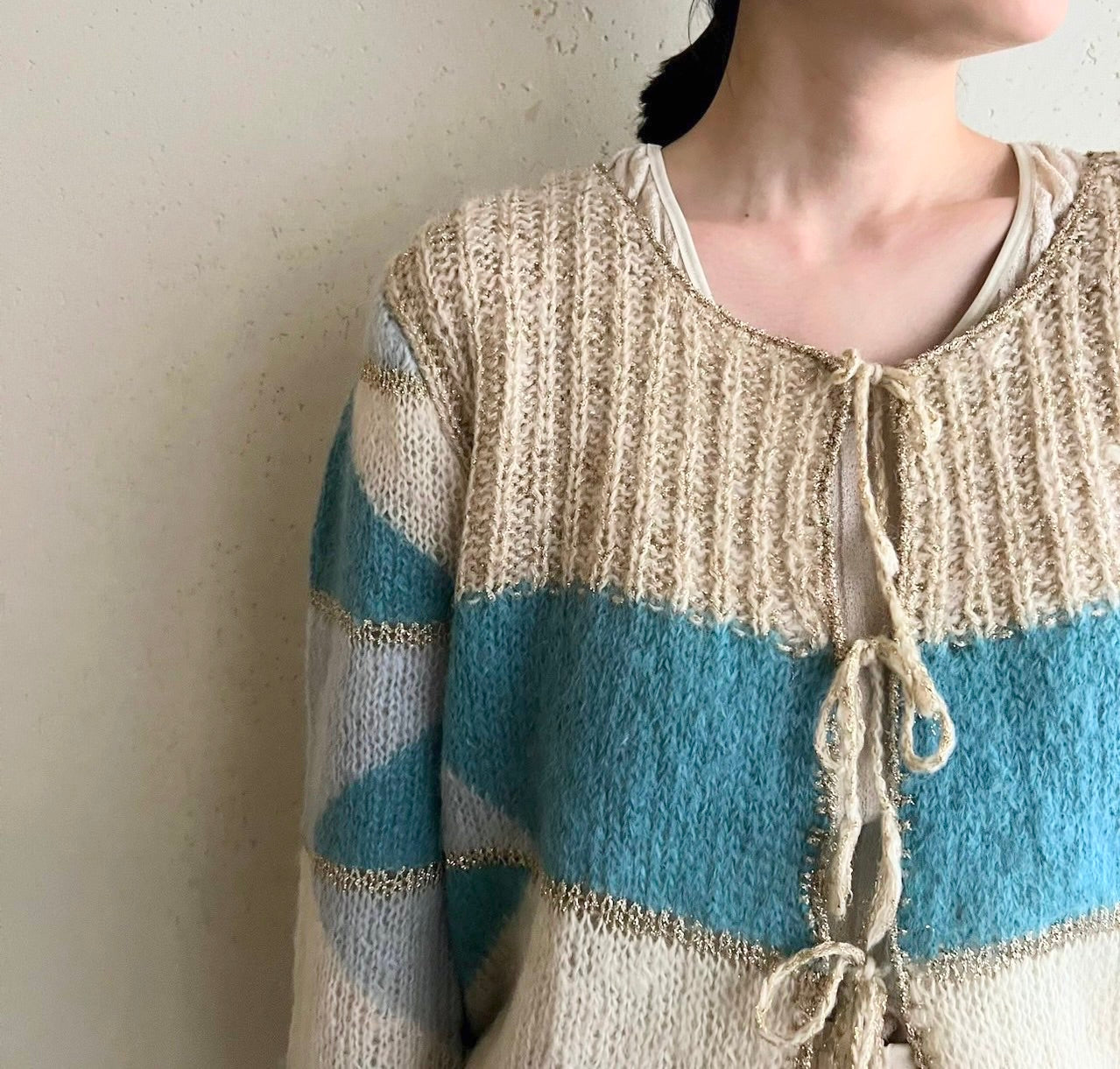 80s Design Knit Cardigan