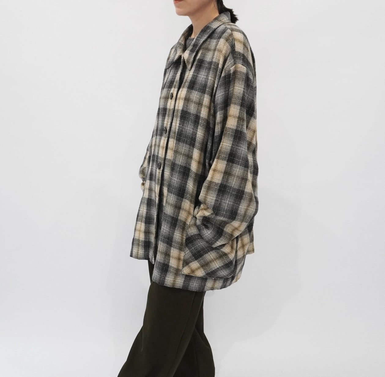 90s Plaid Light Jacket