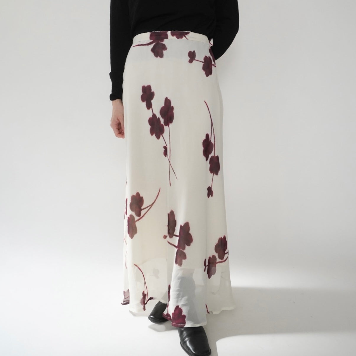 90s EURO Printed Skirt