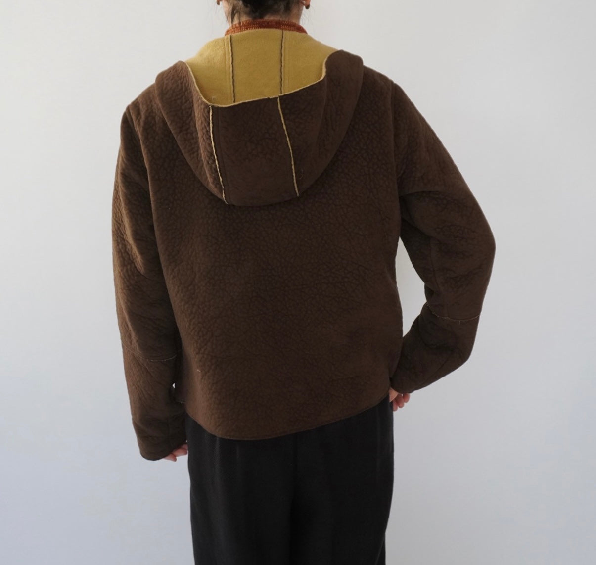 90s Faux Shearling Zipped Jacket