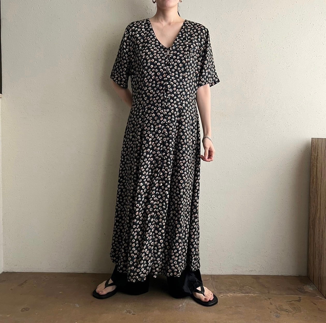 90s Printed Dress Made in Italy
