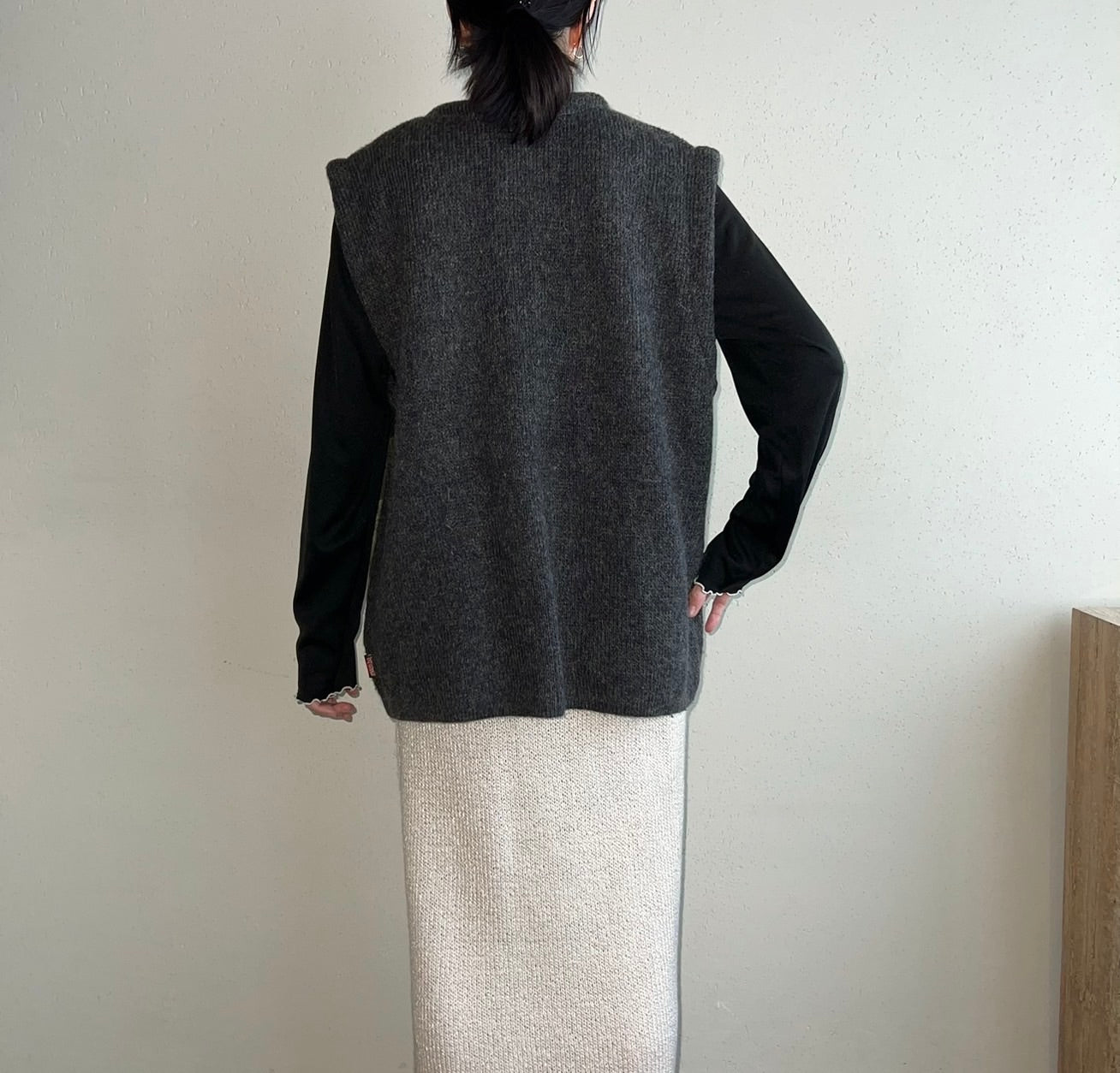 90s Zipped Knit Vest Made in Italy