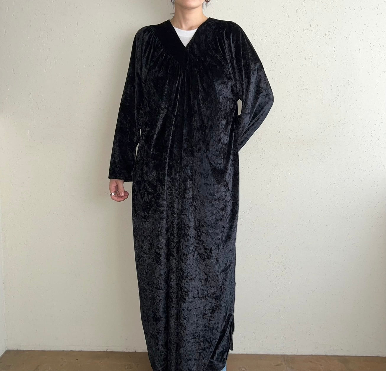 90s EURO Velour Dress