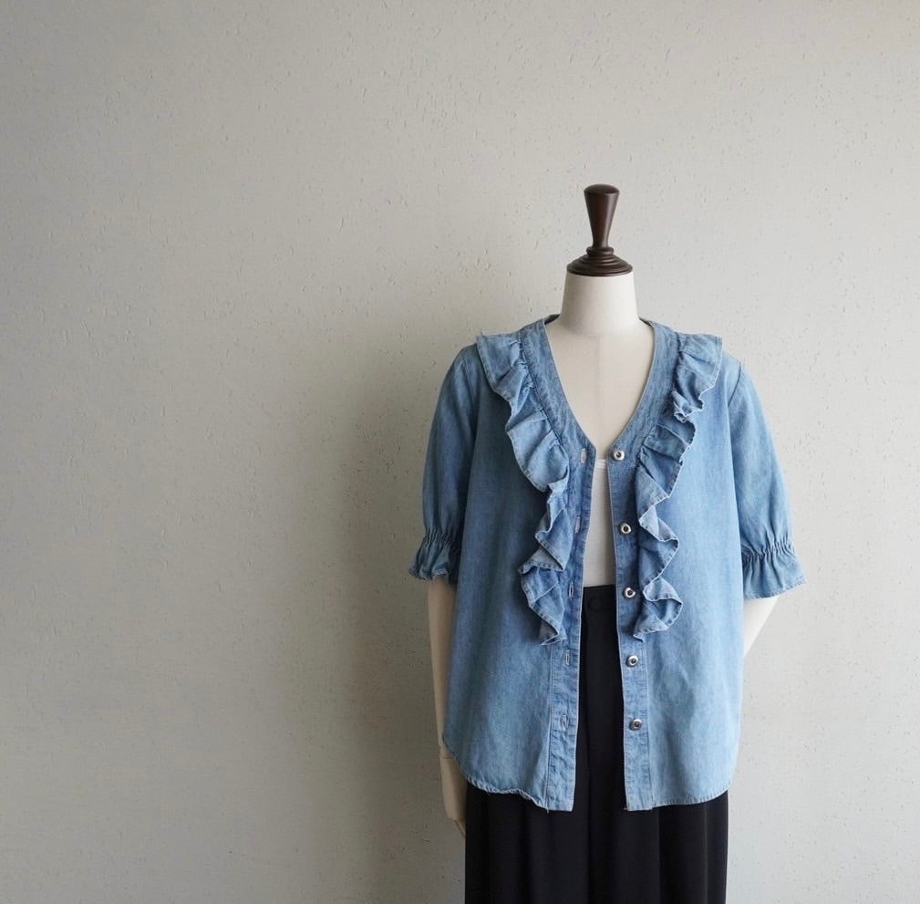 90s Denim Blouse