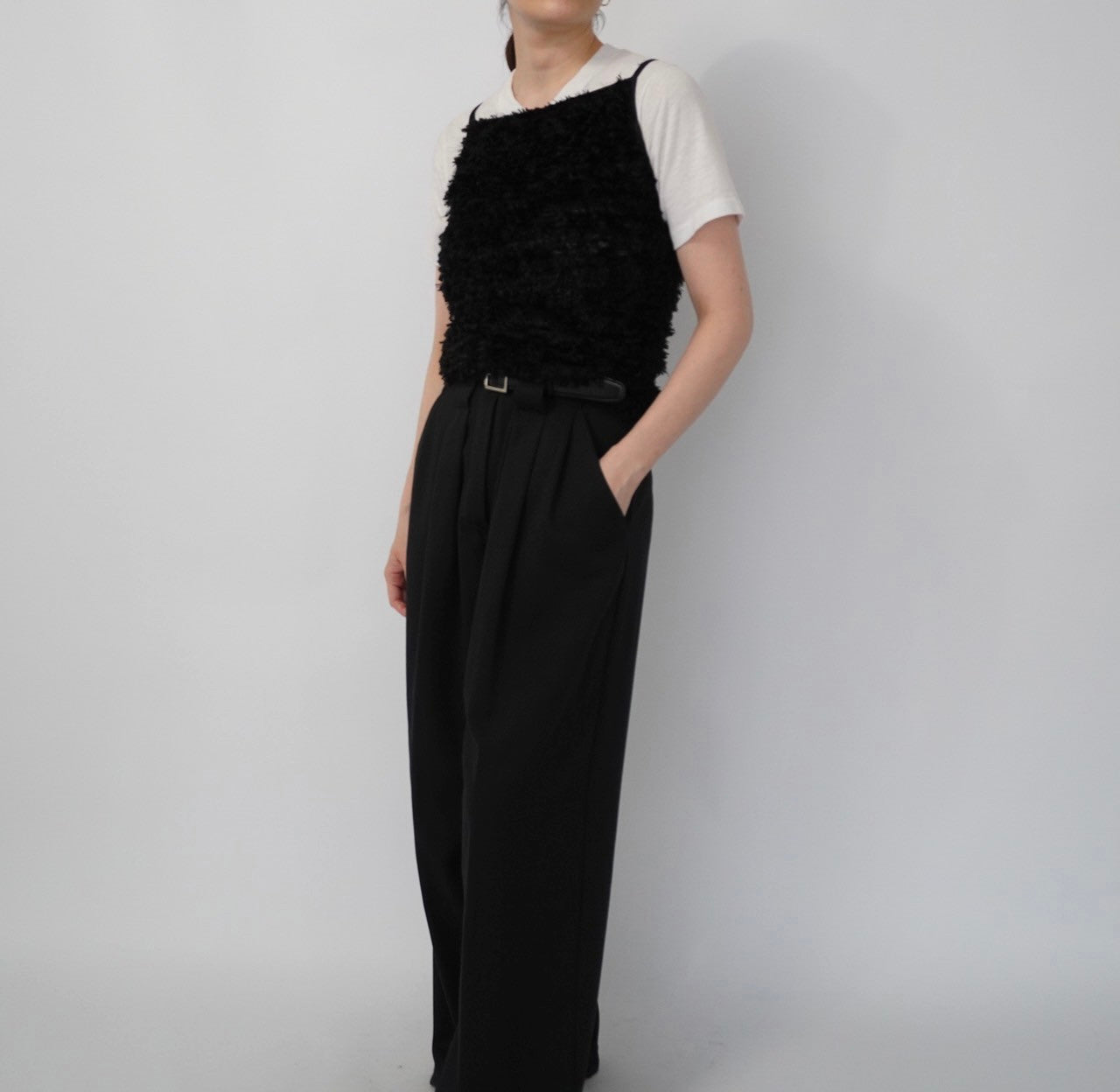 Shaggy Pleats Top