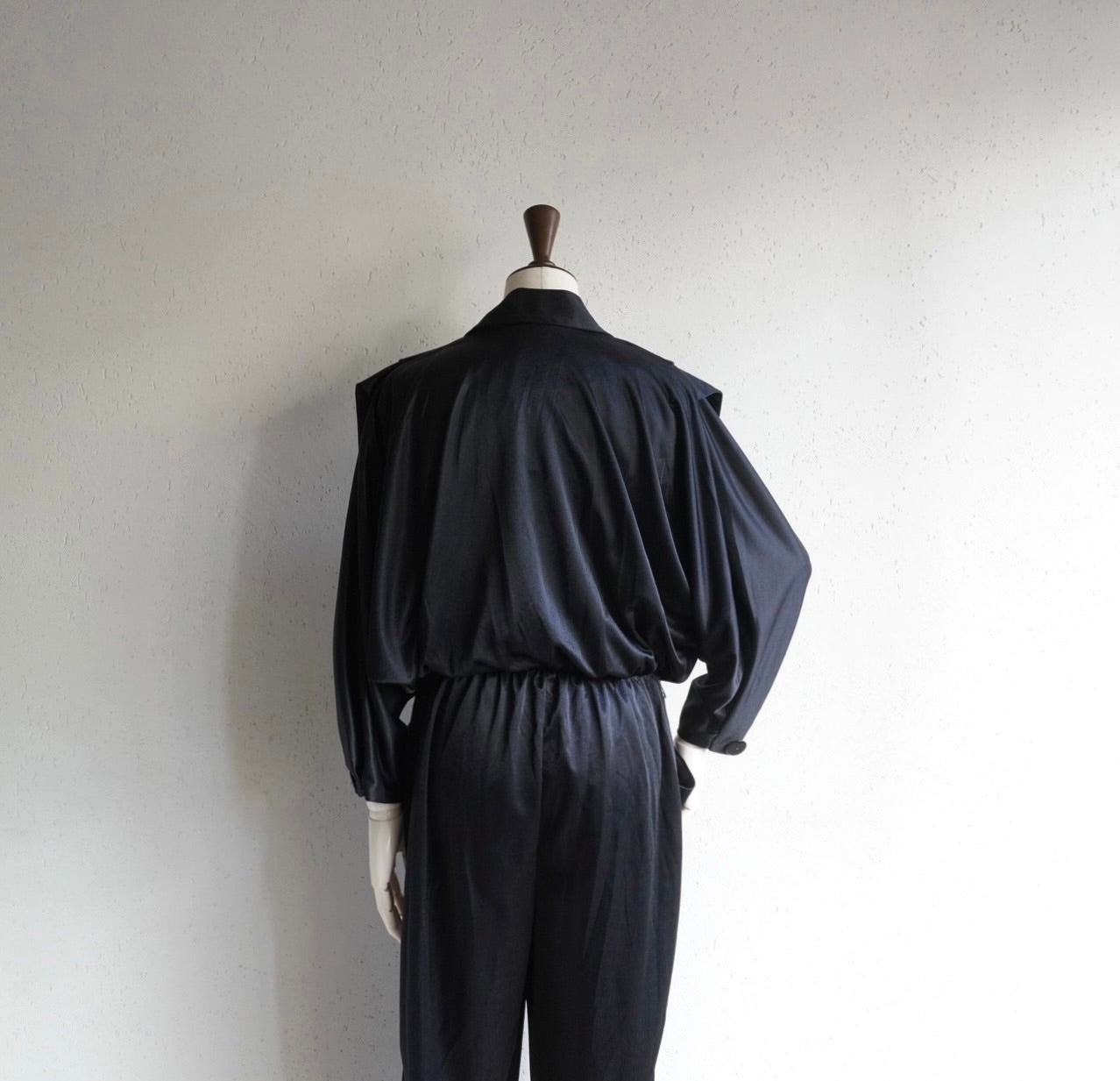 80s Black Jump Suit