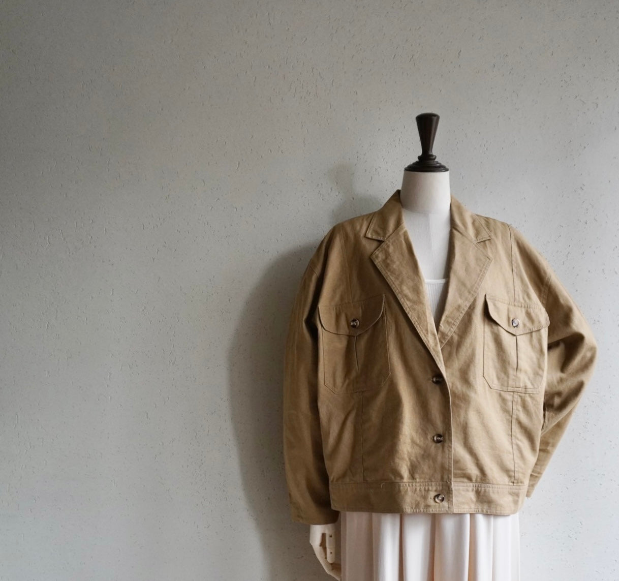 90s Linen Boxy Jacket