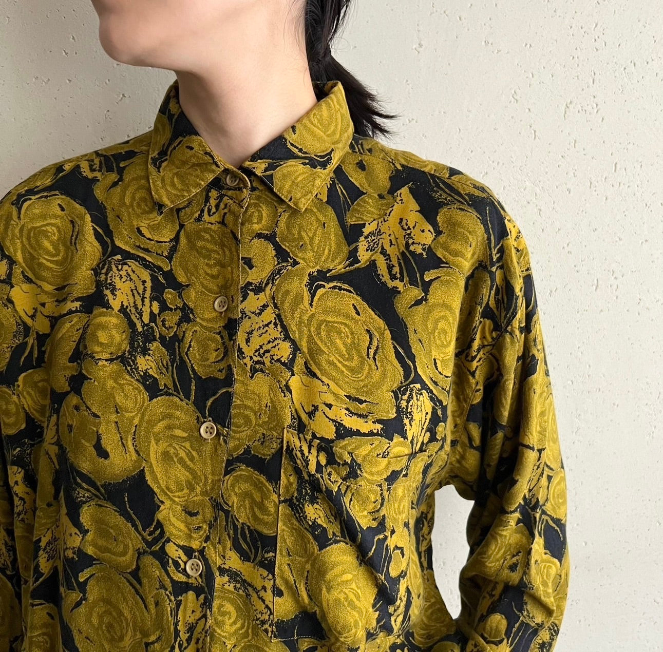 90s Rayon Printed Shirt