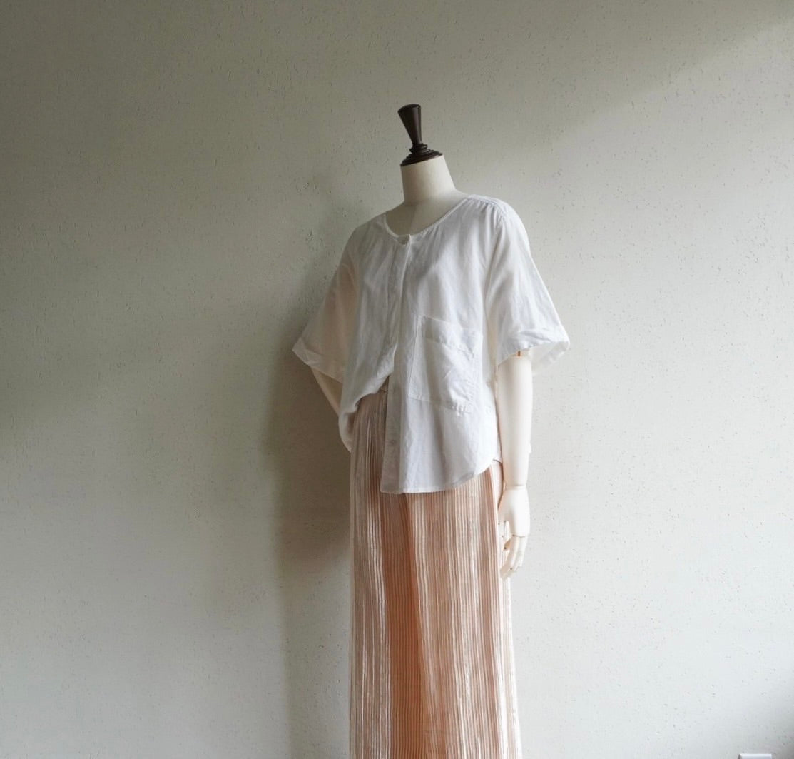 90s EURO Pleated Blouse