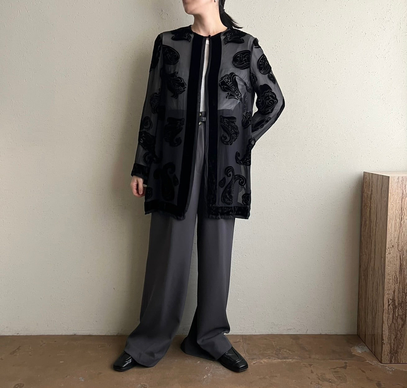 90s Sheer Design Robe
