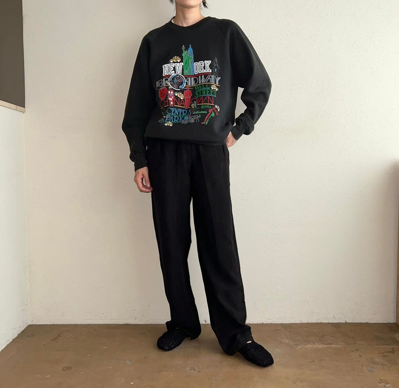 90s Printed Sweater Made in USA