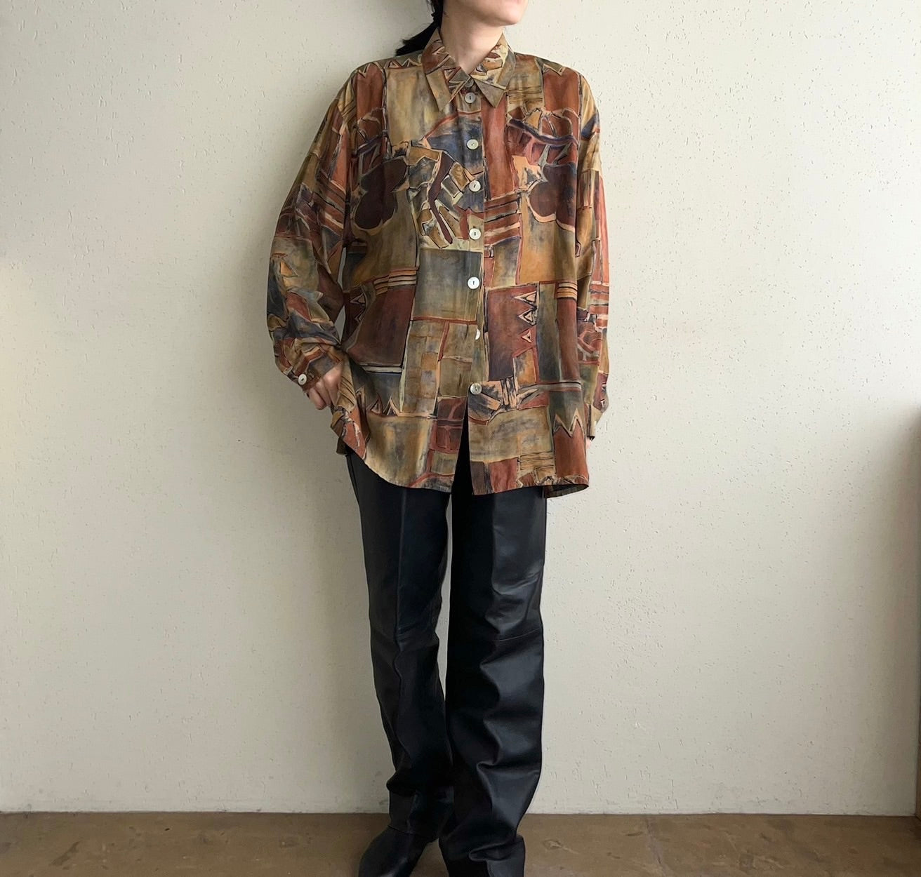 90s EURO Pattern Shirt