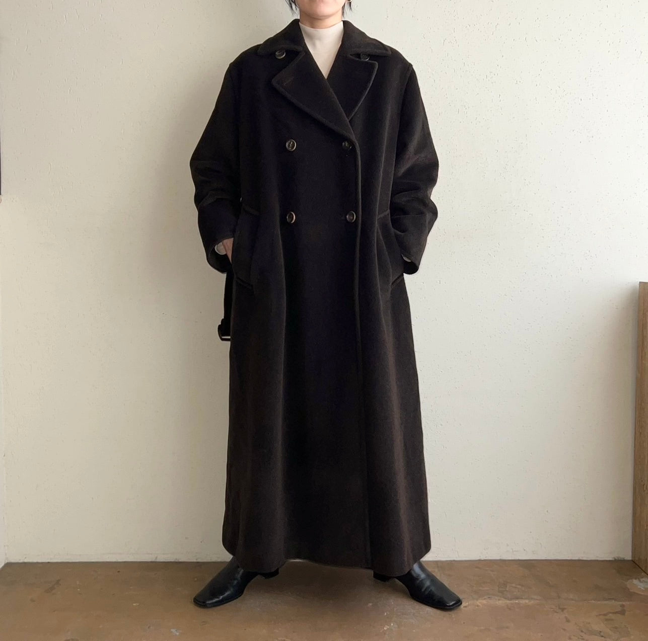 90s "MARELLA" Mohair Mix Coat Made in Italy