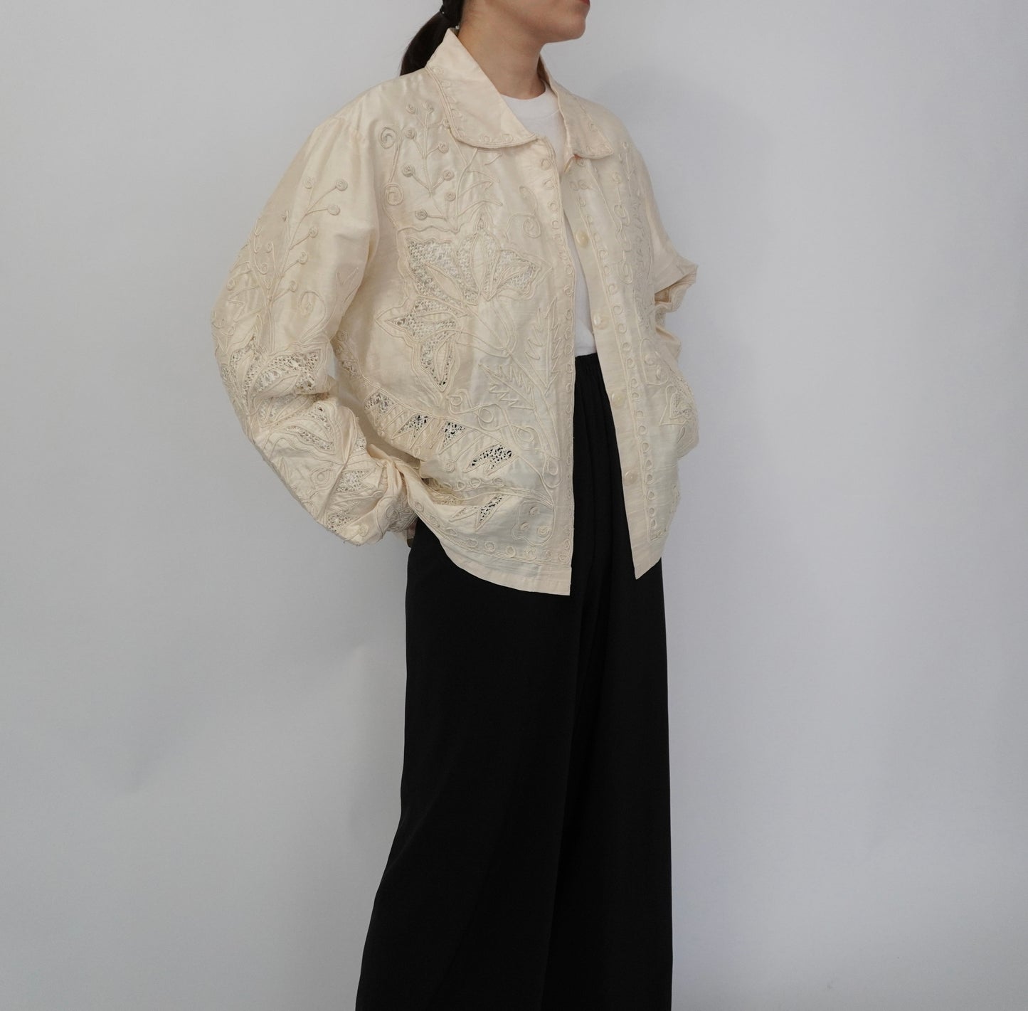 90s Silk Shirt, Jacket