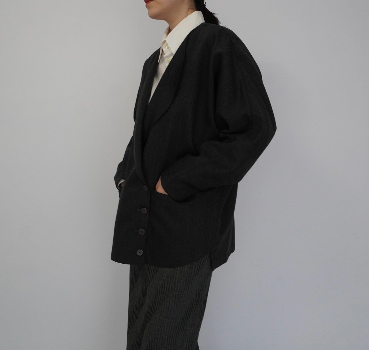 90s Design Wool Light Jacket