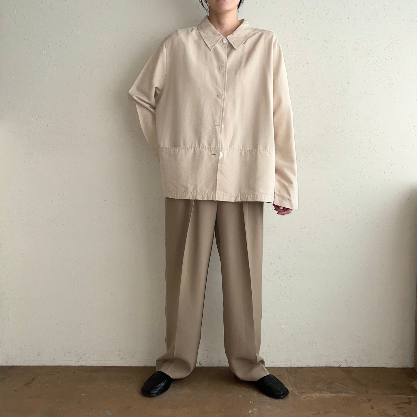 90s Silk Shirt Jacket
