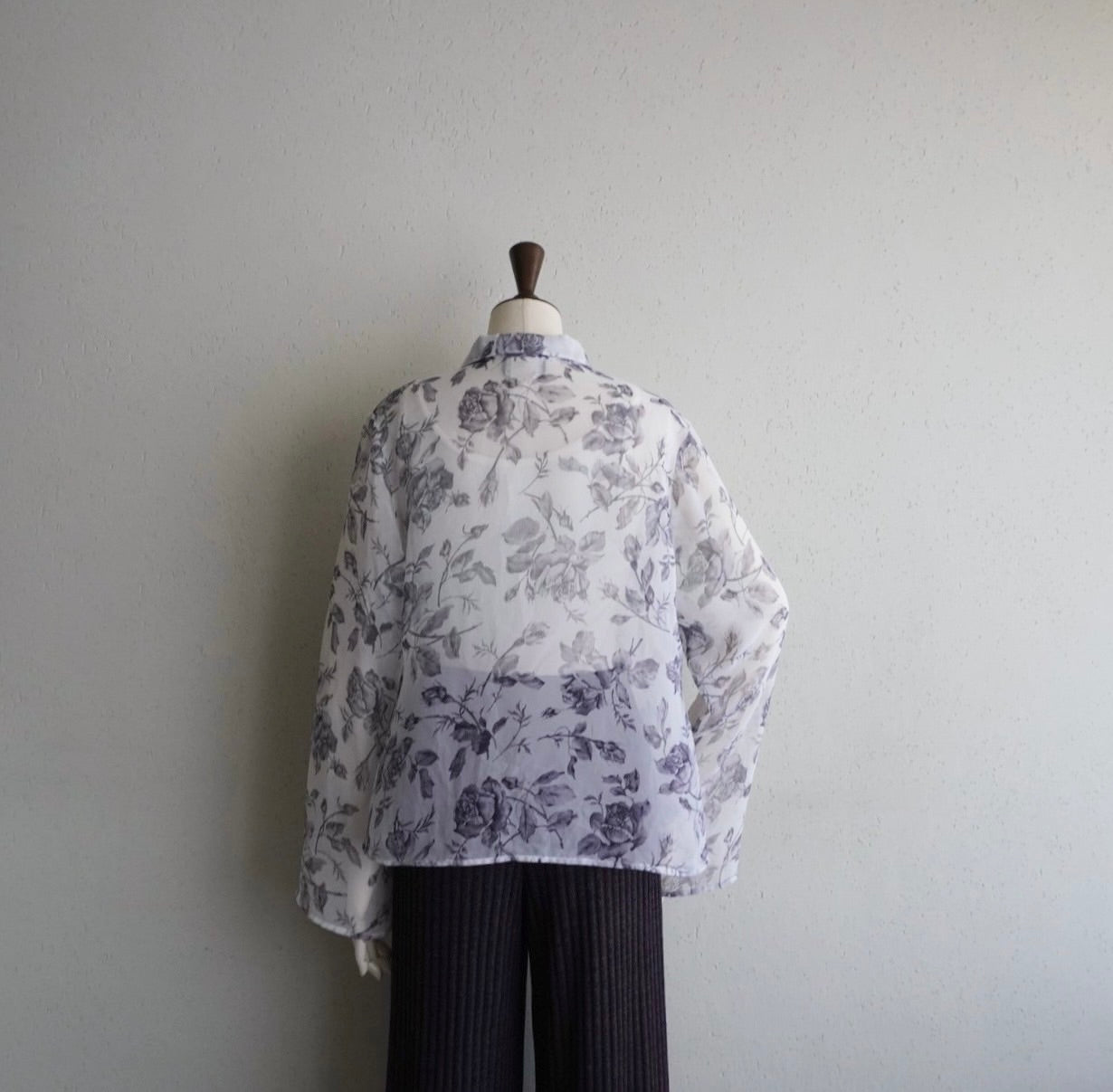90s Sheer Printed Shirt