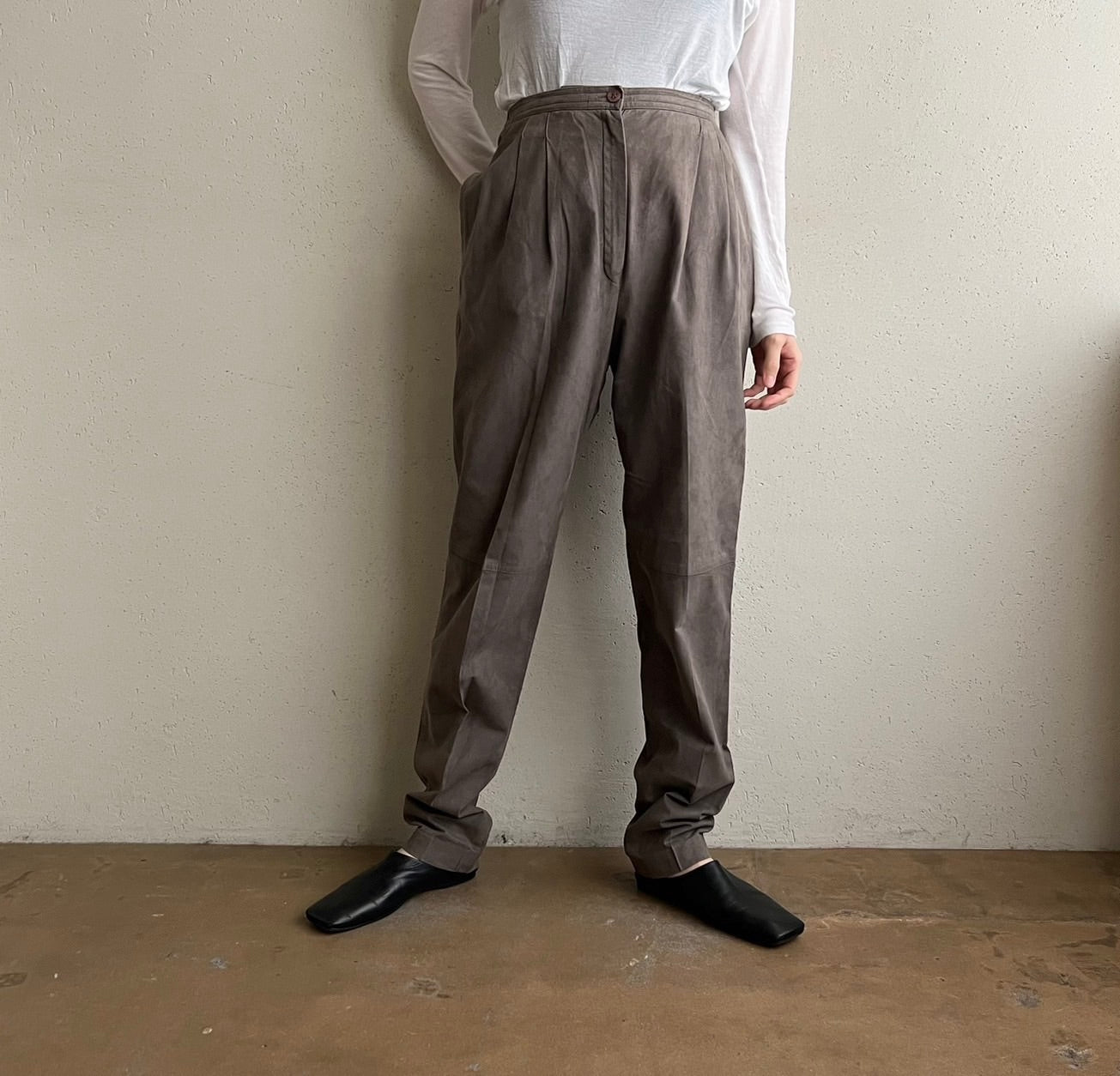 80s Suede Two-Piece Made in USA