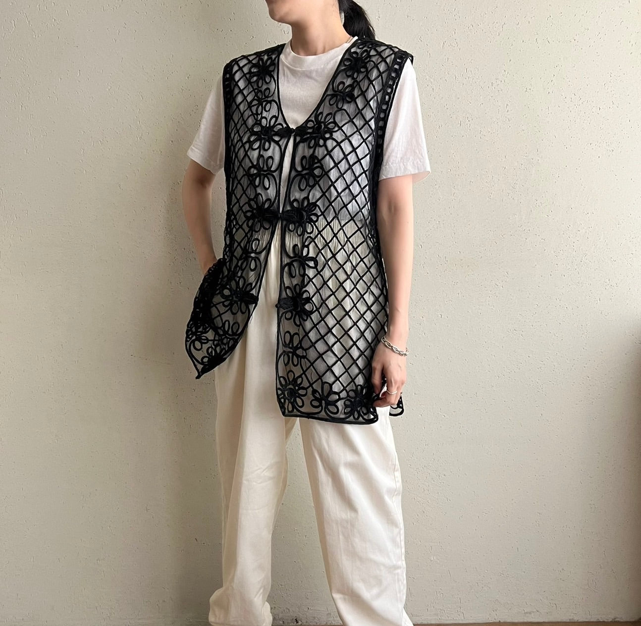 90s Sheer Mesh Vest