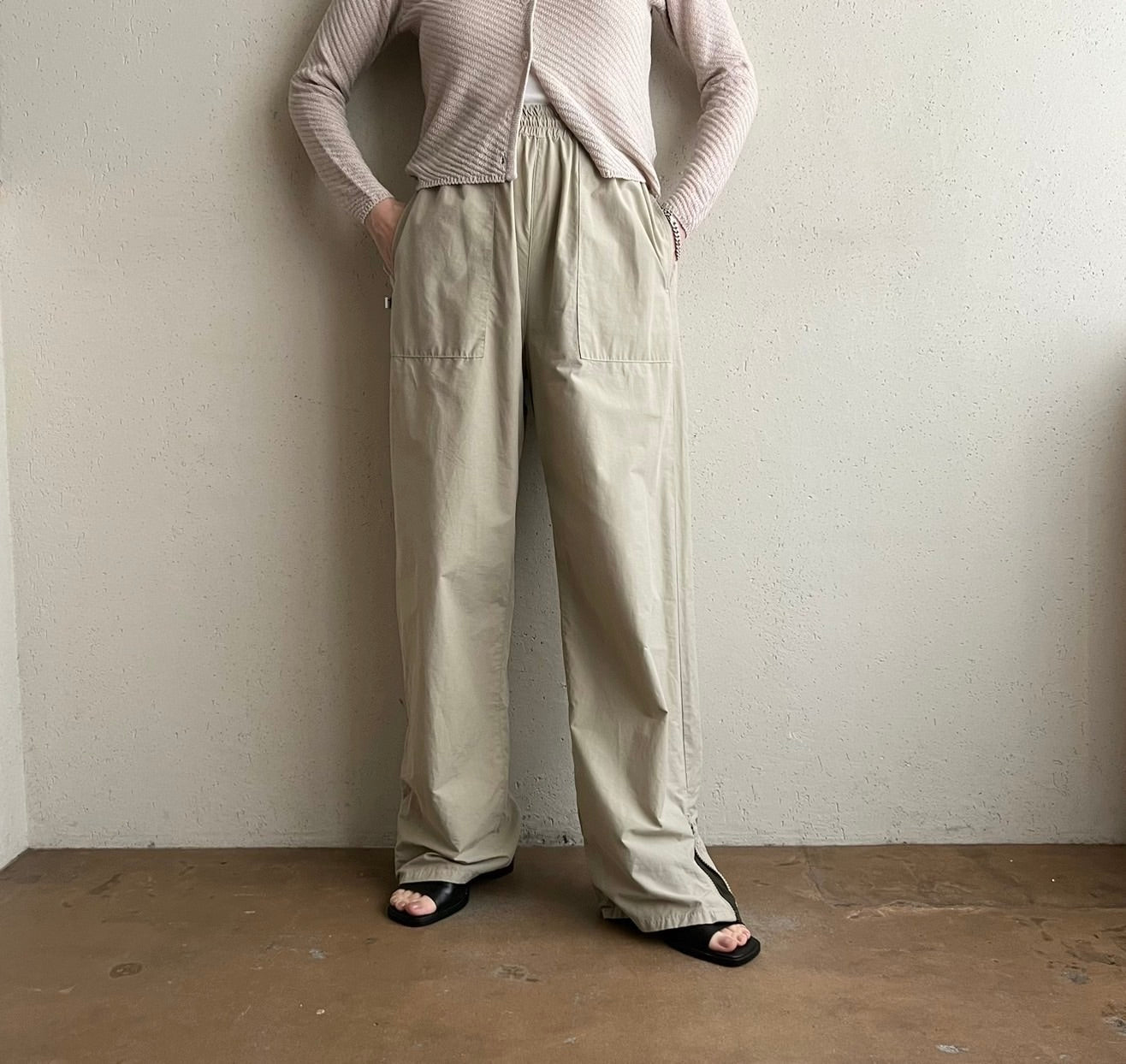 90s Cotton Nylon Pants