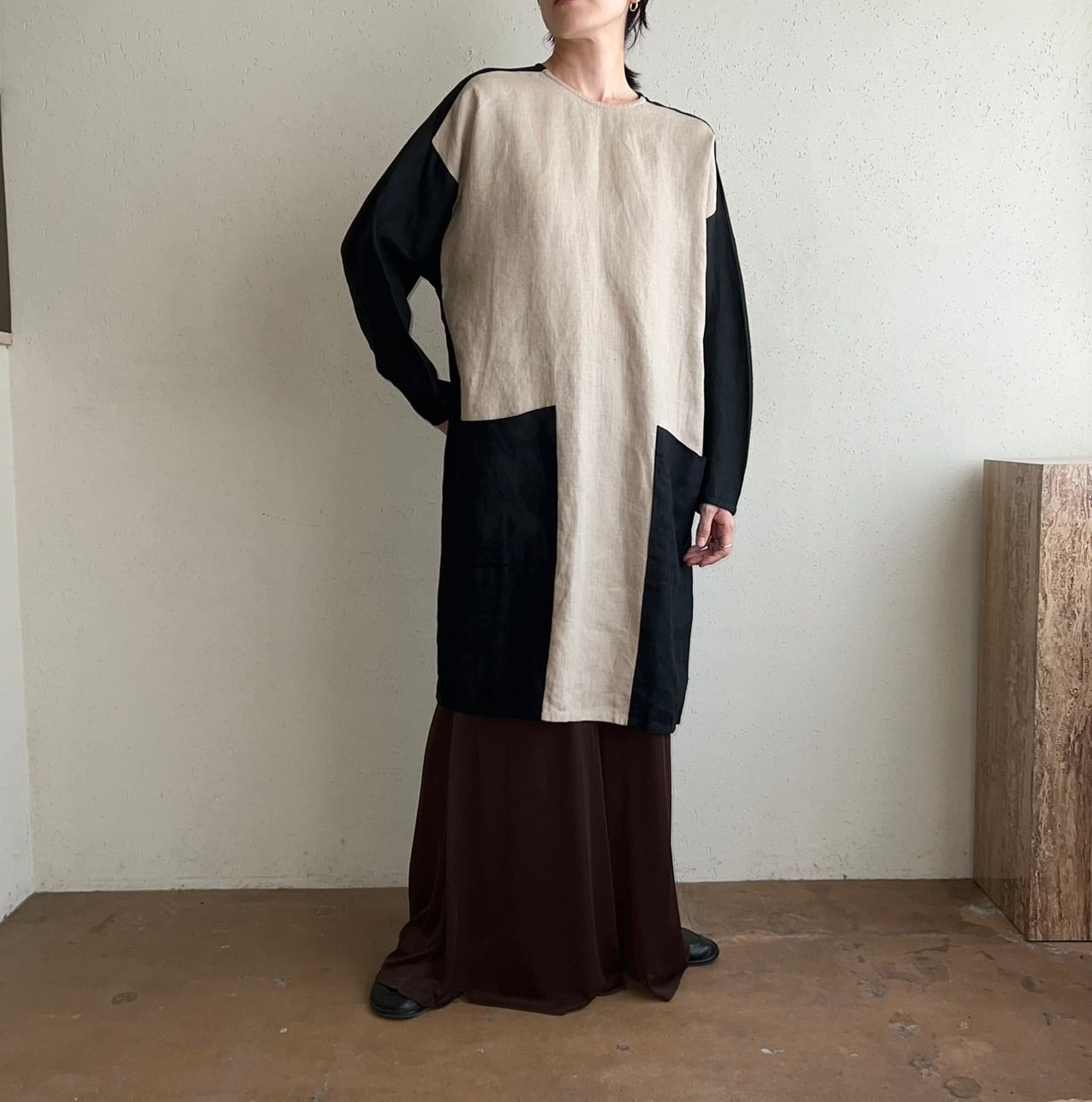 90s "YEOHLEE" Linen Dress Made in USA