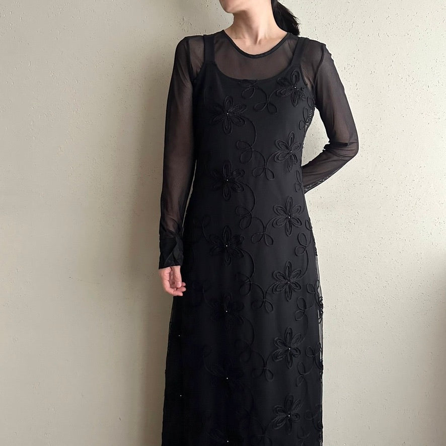 90s Lace Design Dress