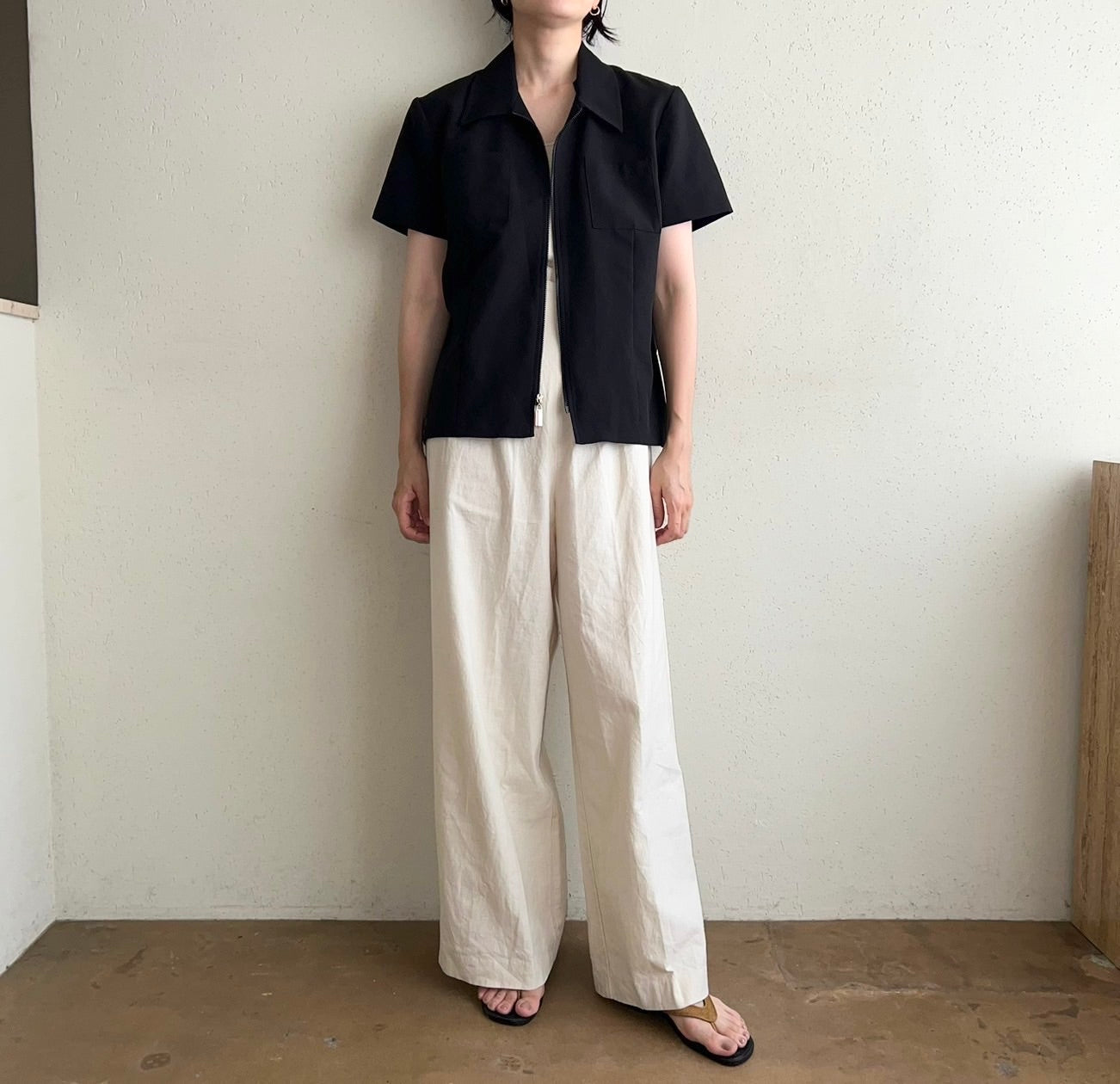 90s Zipped Shirt Jacket