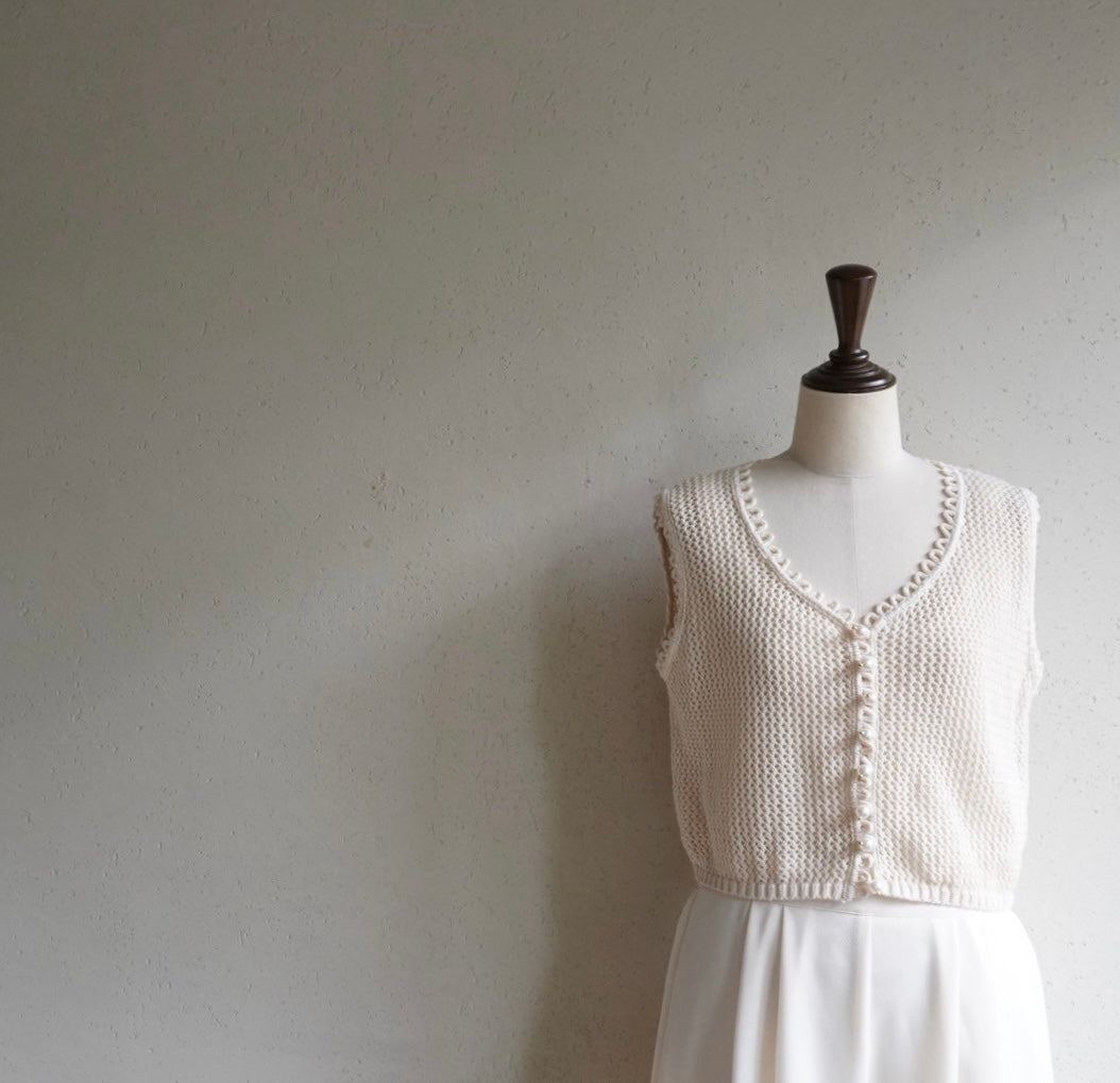 90s Ivory Top Made in Italy