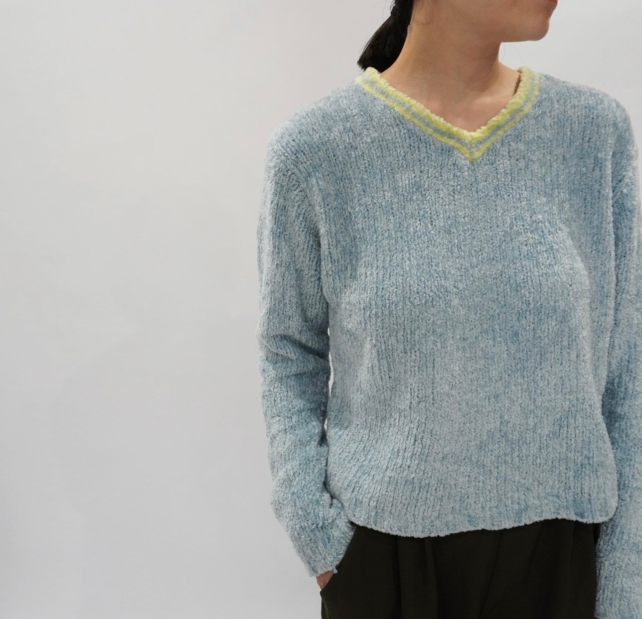 90s Light Blue Top