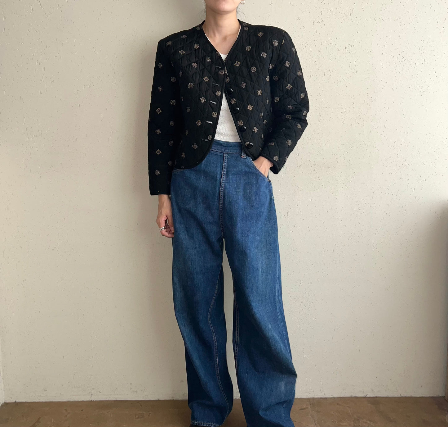 80s Quilted Light Jacket Made in USA