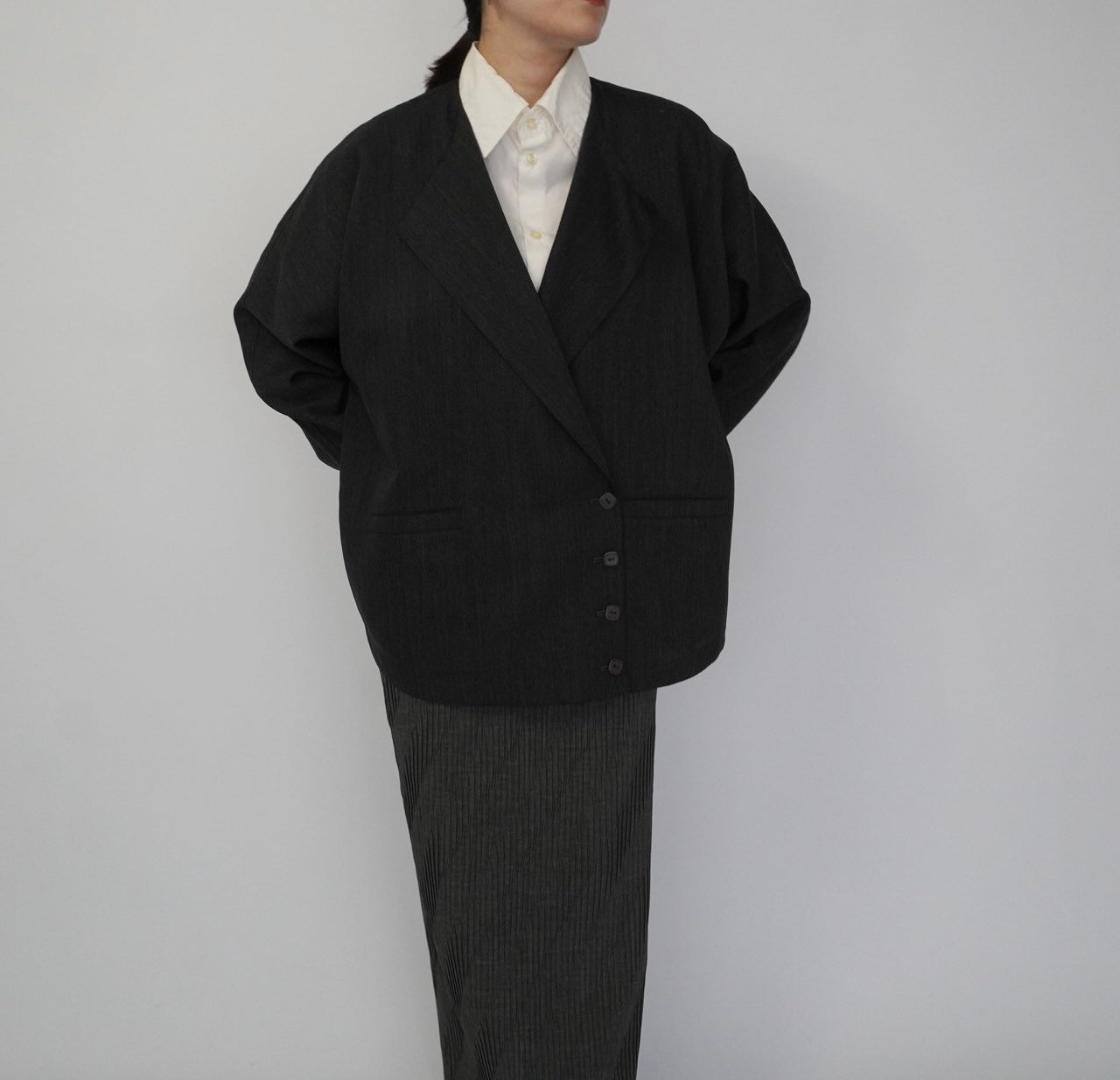 90s Design Wool Light Jacket