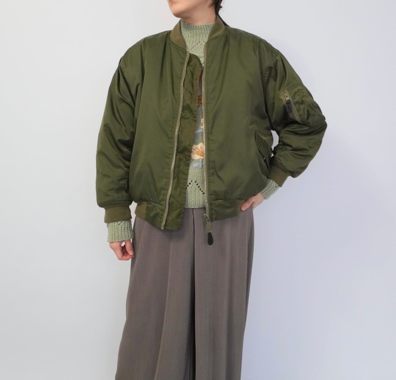 90s Nylon Military Jacket