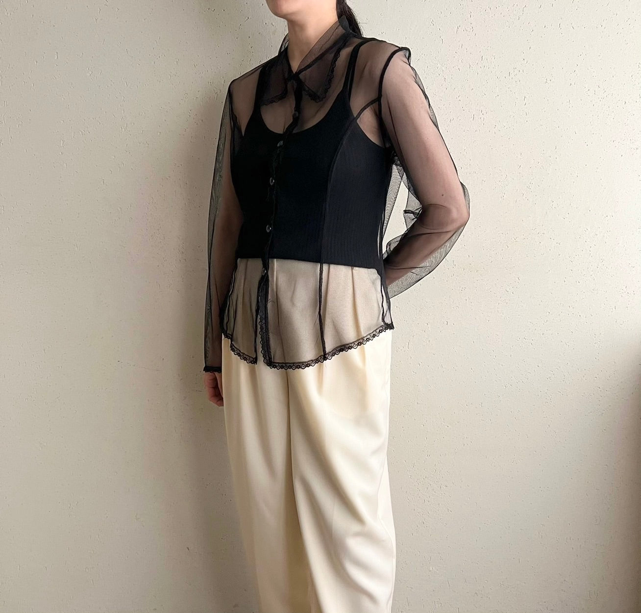 90s Sheer Mesh Shirt