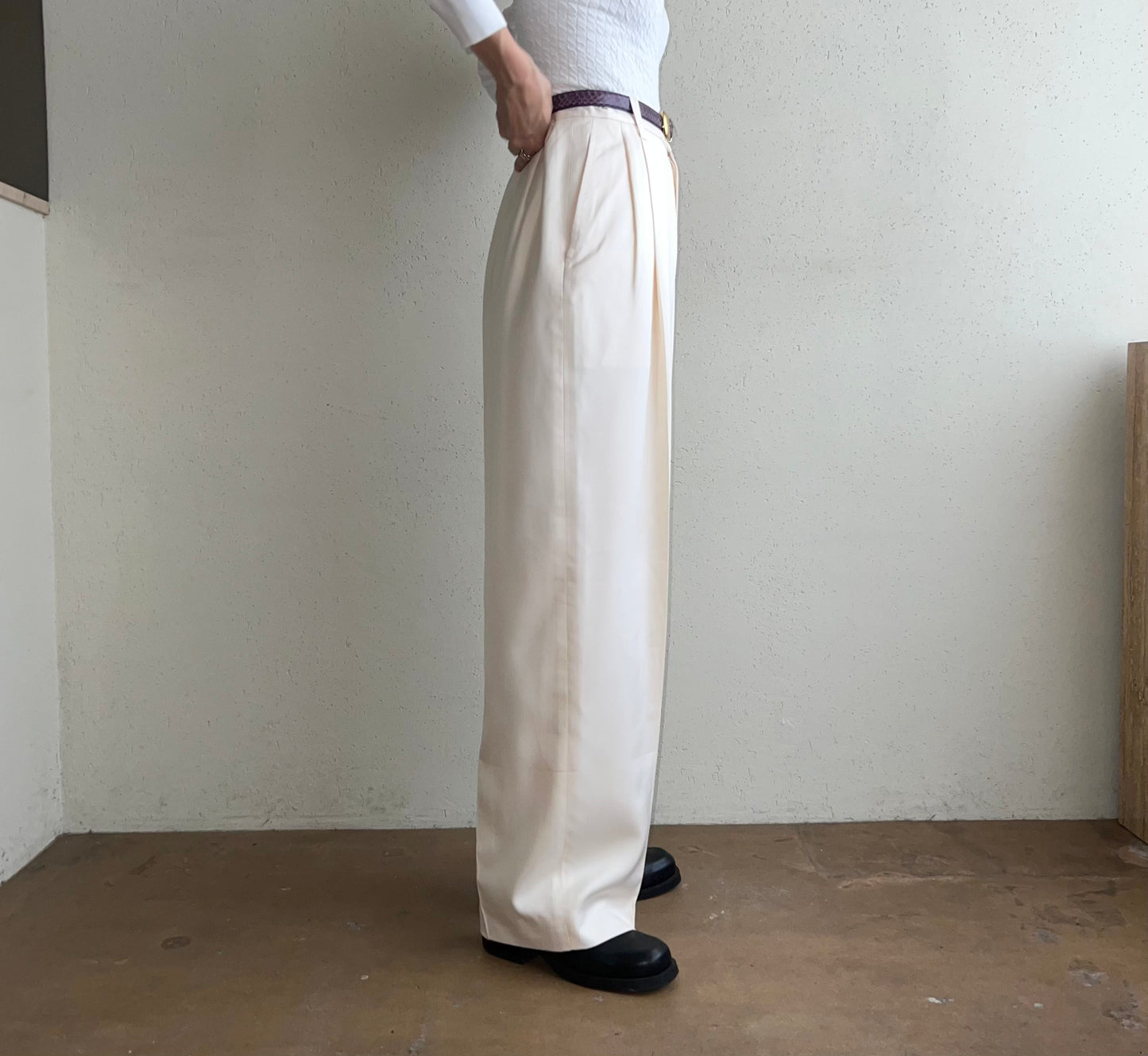 90s Silk Wide Pants