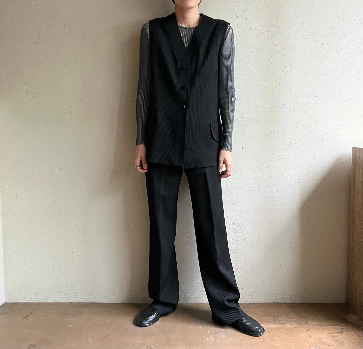 80s Black Two-Piece